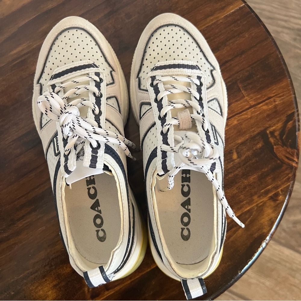 Coach Sneakers White & Blue Women’s